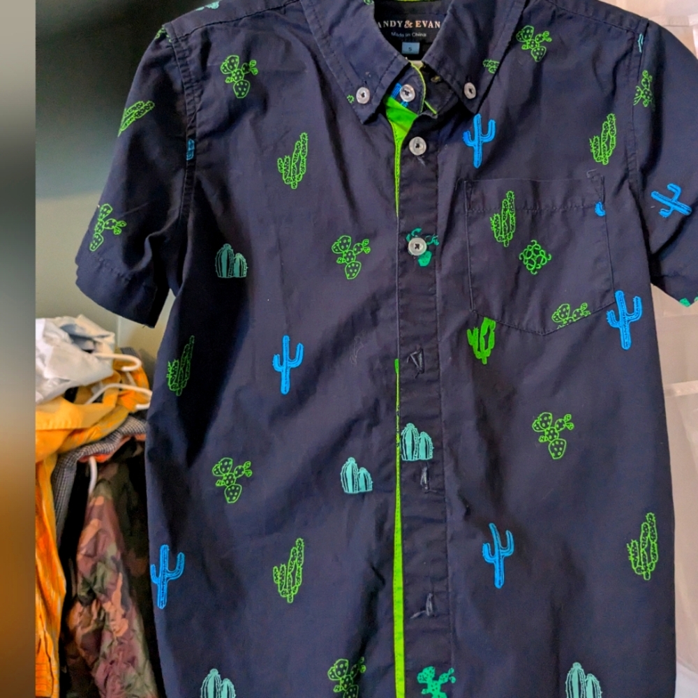 Little boys button up shirt
